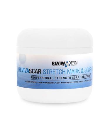 Revivaderm RevivaScar Stretch Mark & Scar Cream  Professional Strength Scar Treatment Specially Developed For Treatment Of Stretch Marks Acne Scars Skin Renewal Minor Scarring Repair- 1 oz 1 Ounce