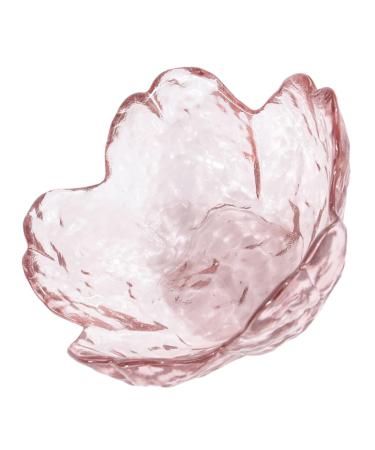 minkissy Japanese Pen Holder Crystal Cup Glass Cherry Blossom Nail Art Crystal Pen Washing Cup Glass Nail Dish Cup Acrylic Nail Supplies Nail Tools Nail Dish Cups Cherry Blossoms Nail Pen