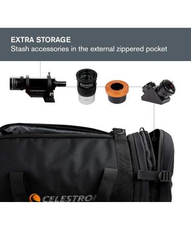 Celestron  8 Telescope Optical Tube Bag  Custom Carrying Case Fits Schmidt-Cassegrain and EdgeHD  Ultra-durable Protective Walls  Padded Straps for Easy Carry Padded Soft Case - 8" OTAs Tube Bag - Buy Online on GoSupps.com