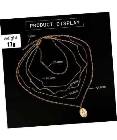 HAPINARY 5 Necklace Necklaces Layer Choker Necklace Jewelry Chain Miss Pendant Fashion - Buy Online on GoSupps.com