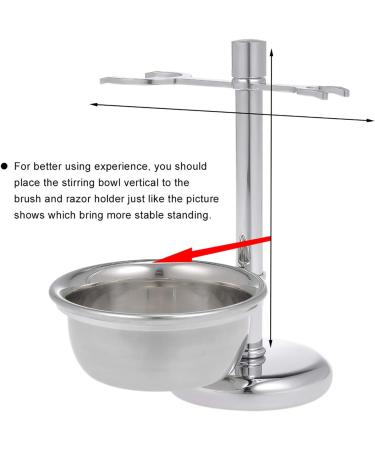 Benkeg Razor Stand Set | 2-in-1 Stainless Steel Shaving Holder for Razor Brush & Soap | Premium Men's Shaving Kit - Buy Online on GoSupps.com