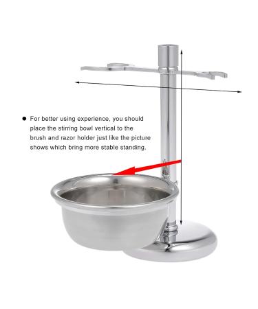 Buy 2 in 1 Stainless Steel Razor Holder & Shaving Set for Men | Durable Razor Plane Stand & Brush Holder - International Shipping Available - Buy Online on GoSupps.com