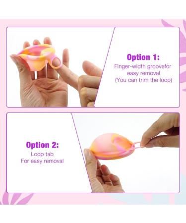 Hiullen Menstrual Disc Set - Reusable Silicone Menstruation Cups | 2 Sizes S+L | Eco-Friendly Alternative to Tampons for Active Women - Buy Online on GoSupps.com