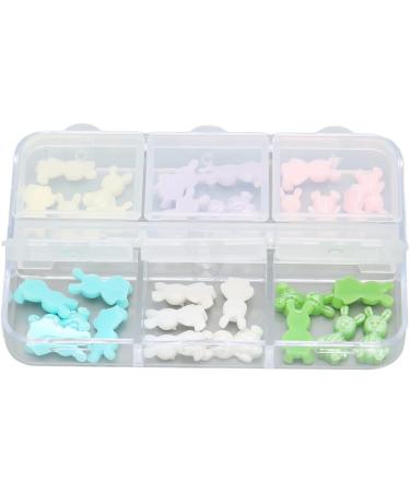 3D Cute Bear Nail Charms Nail Glitter Charm Rhinestones Ornaments Nail Art Decorations Glitter Accessories for DIY Craft Nail Art Design Manicure Decor - Buy Online on GoSupps.com