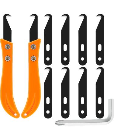 Mudder 13 Pieces Golf Hook Blade Hook DIY Knife Golf Club Blade Tool Golf Club Grip Remover Tool with Installation Tool