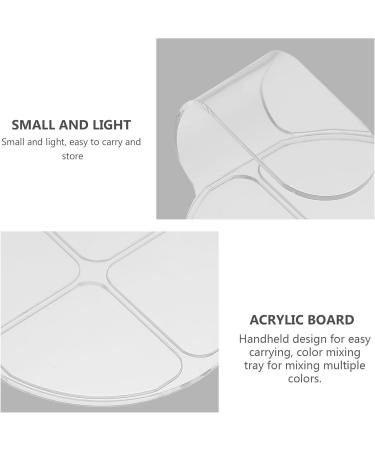 Mobestech Palette De Maquillage Acrylique Portable 2 Pi ces Petit Plateau De M lange 4 Compartiments Maniable Outil Maquillage Professionnel Pour Usage Quotidien - Buy Online on GoSupps.com