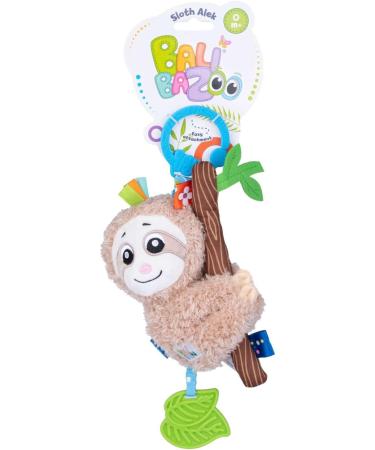 Buy Dumel Plush Sloth Alek Pendant with Bell & Teething Ring - Perfect for Babies | Fast International Shipping - Buy Online on GoSupps.com