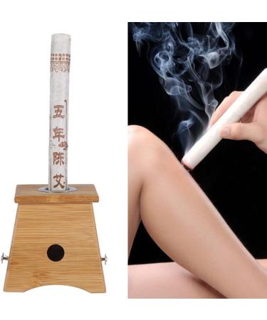 Moxa Stick Acupoint Healing Aid - Moxibustion Therapy with 10pcs Pure Moxa Rolls (2 Holes) - International Shipping Available - Buy Online on GoSupps.com