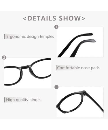Stylish Blue Light Blocking Reading Glasses for Men & Women - Tortoiseshell Round Frame 2.5 - Buy Online on GoSupps.com
