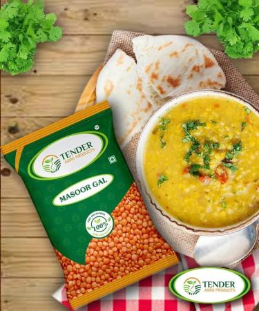 TENDER AGRO PRODUCTS Hygienically Processed Natural Masoor Dal with More Protein and Iron Rich No Added Preservatives (5 Kg) 11.02 Lbs Pack - Buy Online on GoSupps.com
