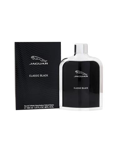 Jaguar Classic Black Eau De Toilette Spray 3.4 Oz/ 100 Ml for Men By 3.4 Fl Oz