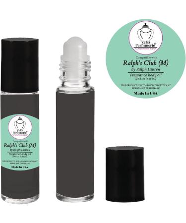 ZEKA PARFUMERIE Compare to Aroma Compatible with Ralph's Club by R. Lauren Fragrance Body Oil on 1/3 oz (9.86ml) Travel Size Roll-On Botlle - Buy Online on GoSupps.com