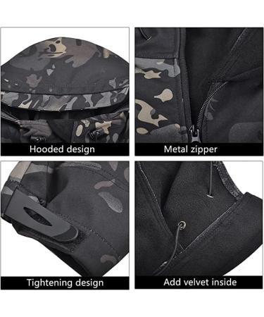 HANWILD Men's Tactical Jacket and Pant Set - Polar Fleece Winter Outdoor Camo Suit - Medium - Buy Online on GoSupps.com