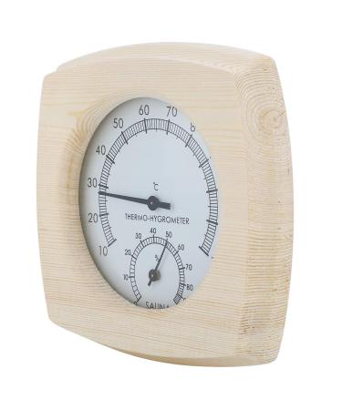 Buy Ghzste Wooden Thermo Hygrometer - Precision Thermometer & Hygrometer for Bathroom Sauna & Room Accessories | International Shipping Available - Buy Online on GoSupps.com