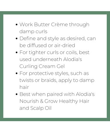 ALODIA Curl Enhancing Butter Cr me for Thick Curly Hair - 8 oz | Nut-Free Formula - Buy Online on GoSupps.com