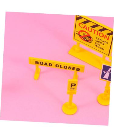 JojoFuny 5 Sets Car Flag Construction Traffic Sign Car Ornament Cupcake Toppers - 6.6*5.5CM - Buy Online on GoSupps.com