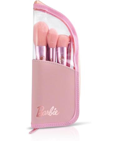 Barbie Makeup Brushes Set in Travel Pouch - 5-Piece Brush Set with Travel Holder - Buy Online on GoSupps.com