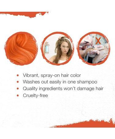 Punky Temporary Hair Color Spray Tiger Orange Non-Sticky Non-Damaging Hair Dye Instant Vivid Hair Color 3.5 oz 2-Pack 3.5 Ounce (Pack of 2) Tiger Orange - Buy Online on GoSupps.com
