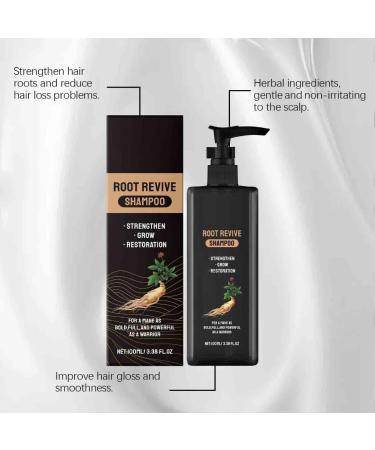 2PCS Ginseng Hair Growth Shampoo Cleansing Scalp Hair Follicles Anti Dandruff Oil Control Strengthen Hair Roots Moisturizing Shampoo - Buy Online on GoSupps.com