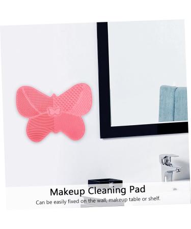 Buy Silicone Scrub Pad for Makeup Cleaning | Beauty Tool & Cosmetic Brush Cleaner - 23x17cm Pink - Buy Online on GoSupps.com