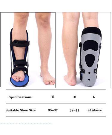 Plantar Fasciitis Night Splint Ankle Stabilizer Brace - Comfortable Adjustable Orthopedic Support for Drop Foot - Buy Online on GoSupps.com