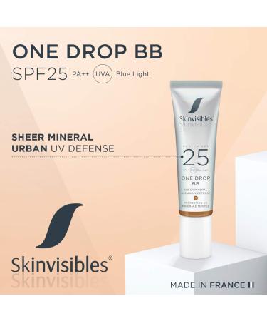 Skinvisibles One Drop BB Ebony SPF 25 | Matte Mineral BB Cream for All Skin Types | Vegan Non-Comedogenic & Cruelty-Free | 30ml - Buy Online on GoSupps.com