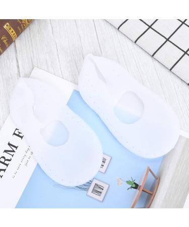 Gadpiparty 1 Pair Ladies Socks for Women Socks Sebs Socks Size m Socks Moisturizing Socks Silicone Gel Silicone Heel Protectors Silicone Foot Sleeve Room Socks Boat Socks Elastic Boots White M - Buy Online on GoSupps.com