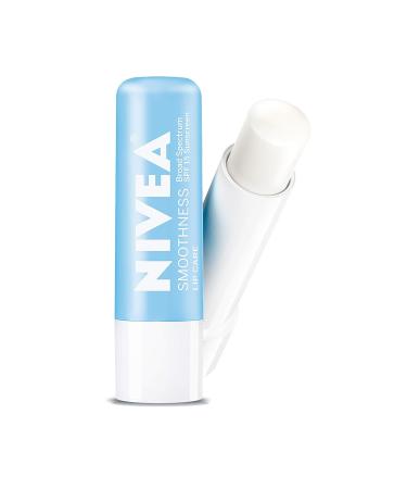 NIVEA Smoothness Lip Care Stick - Broad Spectrum SPF 15, 0.17 oz | Soothes & Protects Chapped Lips - Buy Online on GoSupps.com