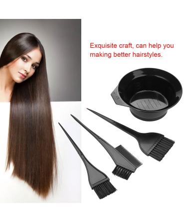 4pcs Professional Hair Dyeing Brush Set with Bowl | Perfect for Color & Perm | International Shipping Available - Buy Online on GoSupps.com