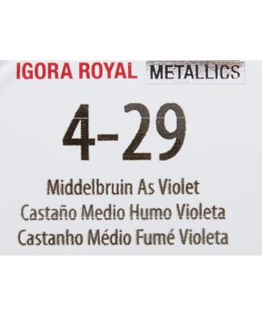 Schwarzkopf Igora Royal 4-29 Medium Brown Ash Violet Hair Color - 60g (1 Pack) | Premium International Shipping - Buy Online on GoSupps.com
