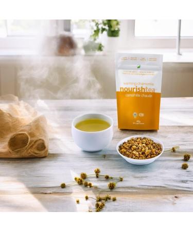nourishtea - warming chamomile organic premium loose leaf tea caffeine-free. 40g (pack of 1) - Buy Online on GoSupps.com