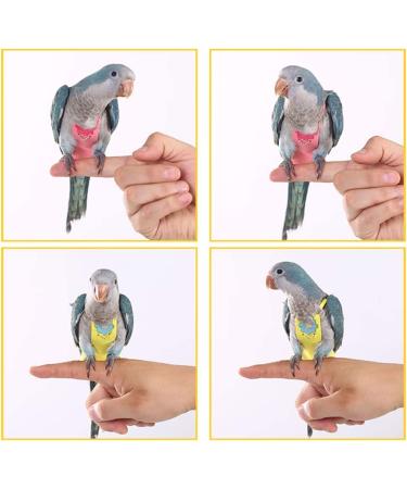 QBLEEV Bird Flight Suit Diaper with Leash | Adjustable Parrot Nappy Pee Pads | XS Red Flightline for Conures Cockatiel Macaw African Grey Budgie Parakeet Cockatoos - Buy Online on GoSupps.com