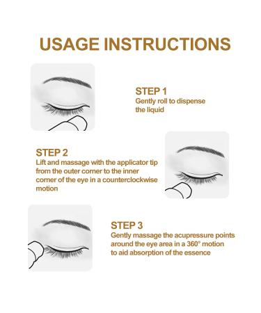 Anti-Wrinkle Eye Essence Oil Lutein Eye Essence Oil Hydrating Dark Circles Remover for Daily Eyes Care 2PCS - Buy Online on GoSupps.com