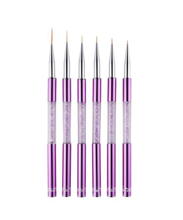 6 Pcs Sets Nail Painting Pen Nails Art Brush Drawing Line Pens for DIY Handle Manicure Tool Salon Design