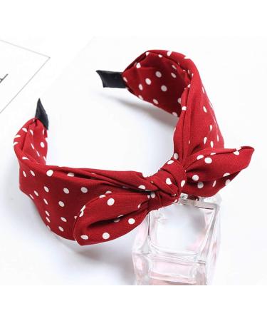 ValianhAgen XUVM Bow Hair Hoop - Red Acrylic Hair Accessory | 1 Piece Pack | Stylish International Shipping - Buy Online on GoSupps.com