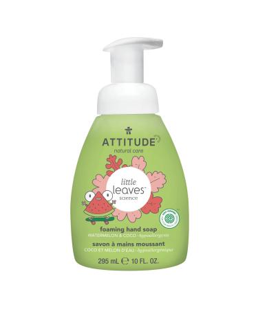 ATTITUDE Little Leaves Science Foaming Hand Soap Watermelon & Coco 10 fl oz (295 ml) - Buy Online on GoSupps.com