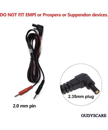 Buy TENS Unit Replacement Lead Wires - Compatible with TENS 7000 & Nicwell Care (2 Pieces) - Fast International Shipping - Buy Online on GoSupps.com