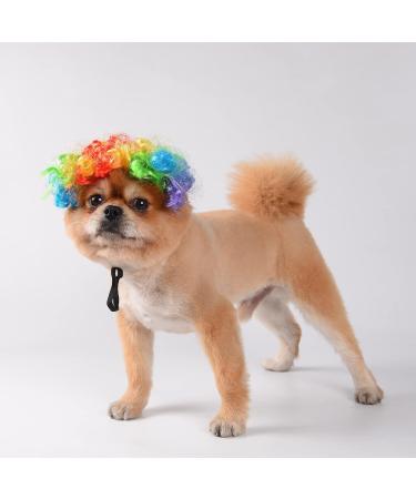 Funny Dog & Cat Role Play Wigs for Halloween & Christmas - Colorful Pet Costumes for Small Medium & Large Dogs - Buy Online on GoSupps.com