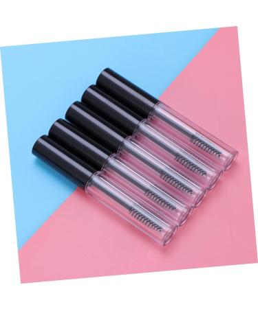 Outanaya 5pcs Eyelash Brush Tube Empty Lash Tube Clear Mascara Tube Empty Eyelashes Tube Empty Tube Black - Buy Online on GoSupps.com