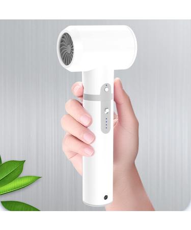 Handheld Rechargeable Hair Dryer Cordless Blow Dryer 3 Heat Modes Portable Wireless Hairdryer for Art Painting Home School Outdoor Travel Tool