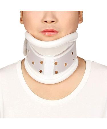 JLASDR neck protection Neck Brace Collar Adjustable neck supports |Neck Brace Collar with chin support |Correct posture Neck collar torticollis bianco