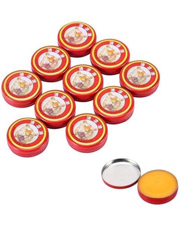 FveBzem 20 pcs Essential Balm Oil Tiger Head Cooling Ointment QingLiangYou for Headaches Carsickness Mosquito Bites Itching Relief Dizziness Muscle Relax