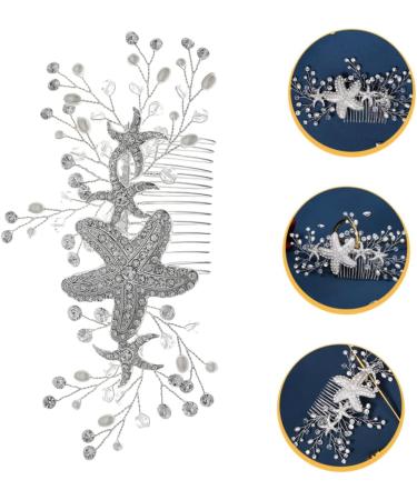FOYTOKI Starfish Hair Comb Hair Comb Hair Comb Accessory Bridal Hair Comb Hair Side Combs Bridal Headpieces for Wedding Decorative Hair Combs Wedding Hair Accessories for Brides - Buy Online on GoSupps.com