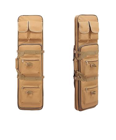NAWAN Gun Bag Airsoft Storage Bag Backpack Rifle Box Handbag Tactical Rifle Box 37.4 Inch Khaki