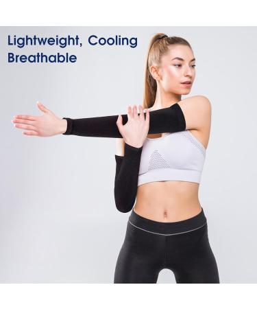 MOZEAT LEN 4-Pack Unisex Armrest Sun Protection Sleeves - UV Protection Breathable Slipproof Arm Warmers for Basketball Volleyball Cycling & Running - Buy Online on GoSupps.com