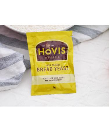 Hovis Bread Yeast Fast Action 42g | 6 X 7g Sachet | A blend of dried yeast and bread improvers | Suitable for Vegetarians - Buy Online on GoSupps.com