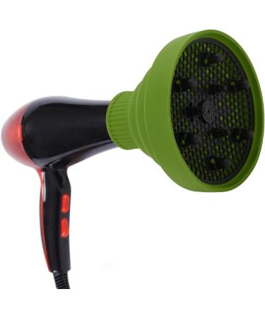 Professional Collapsible Silicone Hair Dryer Diffuser | Lightweight & Portable | Green - QIRG - Buy Online on GoSupps.com