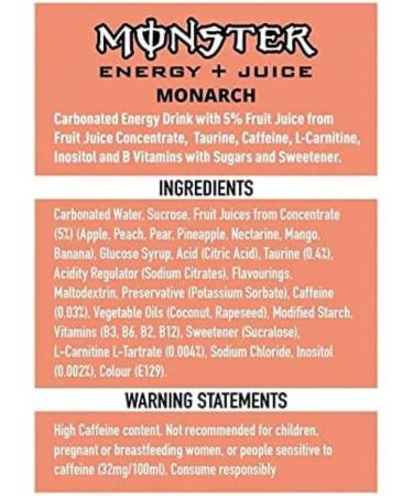  Kandy Collection Monster Energy Drink 12 x 500ml (Juiced Monarch) Kandy Collection - Buy Online on GoSupps.com