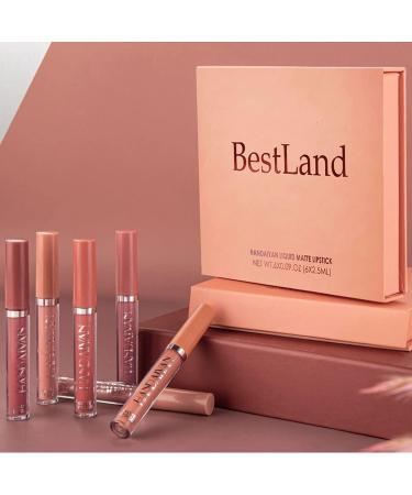 6-Piece Nude Matte Liquid Lipstick Set - Long-Lasting, Waterproof Lip Gloss Gift for Women (Set B) - Buy Online on GoSupps.com