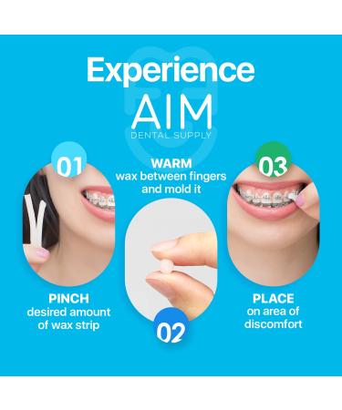 Orthodontic Wax for Braces 10 Pack - Unscented & Flavorless Dental Wax Clear Strips - Food Grade Ortho Brace Wax for Aligners - Clear Cases Included - Buy Online on GoSupps.com